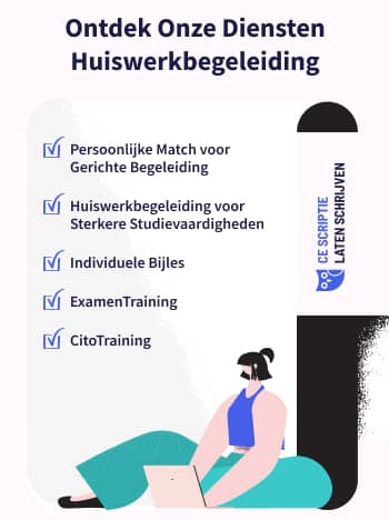 Ontdek onze diensten huiswerkbegeleiding