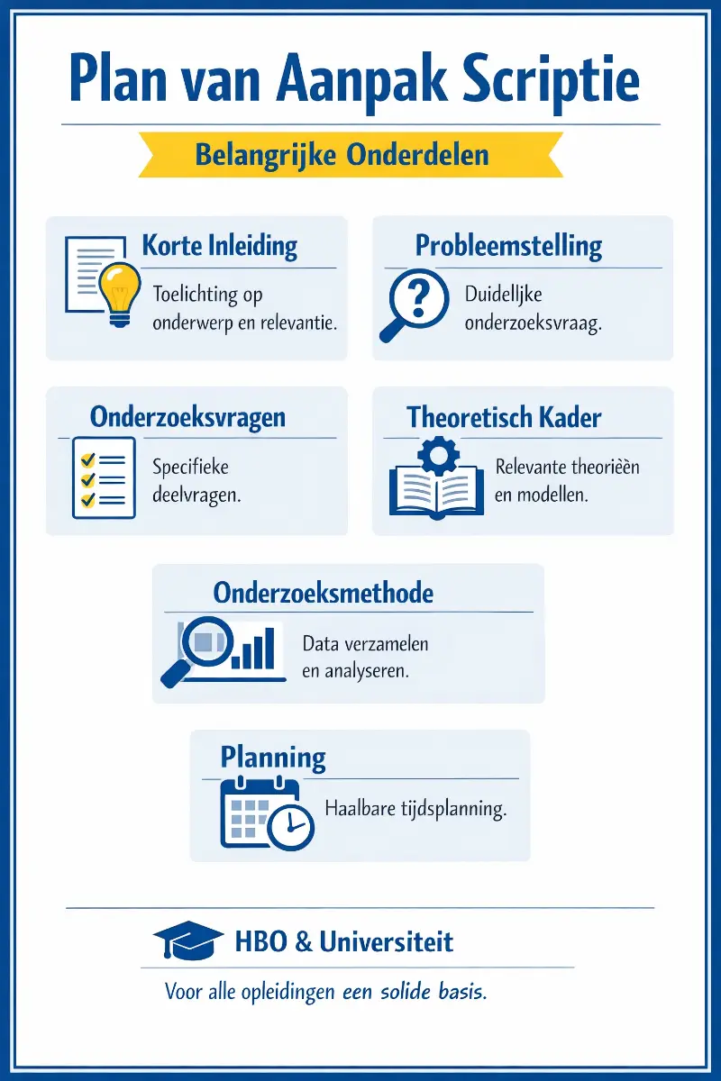 Structuur van je plan van aanpak